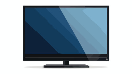 TV screen monitor picture Flat vector isolated on white