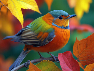 Fototapeta premium robin on a branch