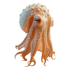 Octopus standing, head turned