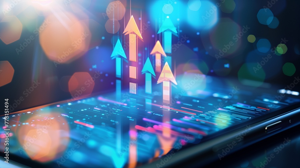 Poster an illustration of app modernization concept, showcasing the evolution of technological application 