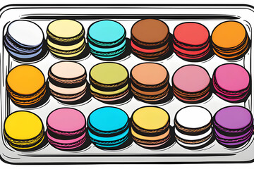 Macaroons displayed to look delicious
Generative AI