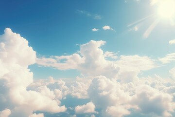 Obraz premium White clouds in the sky