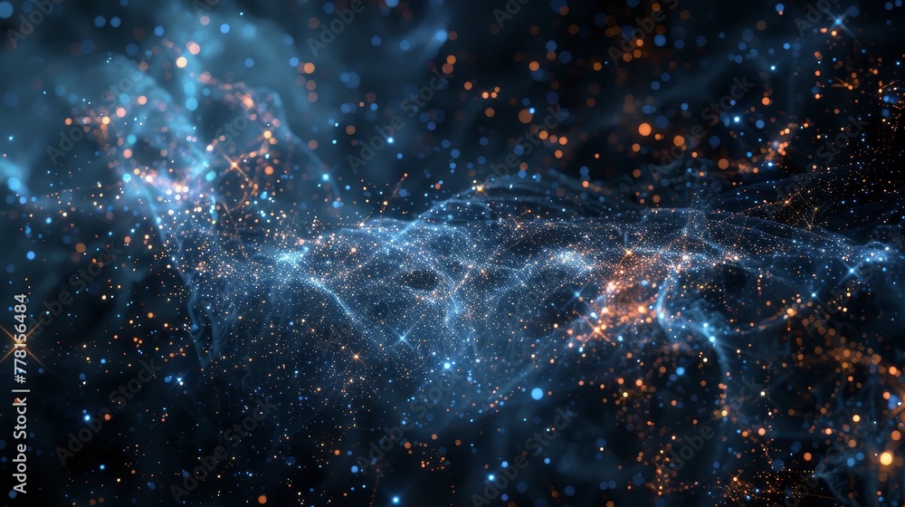 Poster surreal: a graph where the data points are stars