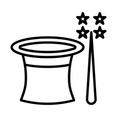 magician line icon