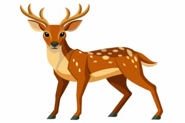 Foto op Canvas deer vector illustration  © Jutish