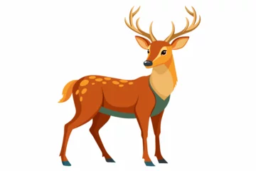 Tuinposter deer vector illustration  © Jutish