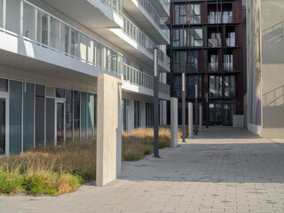 Modern architecture of a residential building