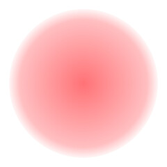 Minimalist pastel pink peach gradient circle, Round sphere element for decorate your design, Vector illustration