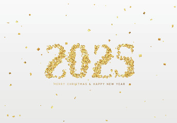 Happy new year 2025. vector illustration
