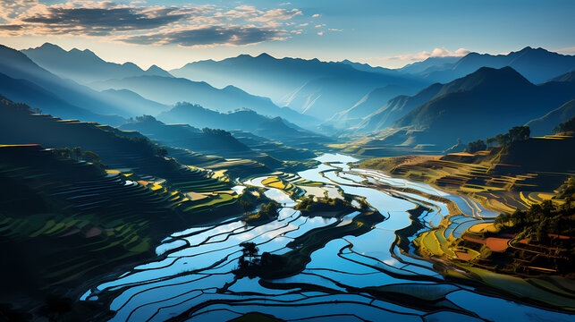 Beautiful pastoral scenery
