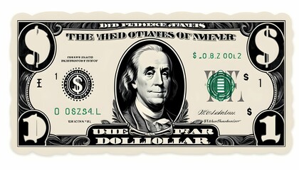 A-Dollar-Bill-Icon-Representing-Money-Or-Payment- - obrazy, fototapety, plakaty