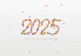 Happy new year 2025. vector illustration