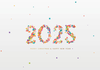 Happy new year 2025. vector illustration