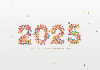 Happy new year 2025. vector illustration