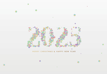 Happy new year 2025. vector illustration