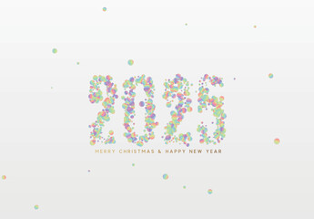 Happy new year 2025. vector illustration