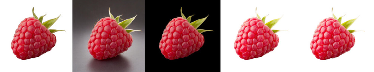 Isolated png raspberry fruit