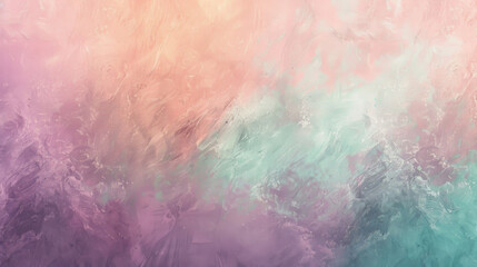 Fototapeta na wymiar Abstract art with gradient pastel colors and textured brush strokes