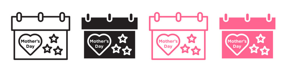 Motherhood Celebration Icon for Scheduling Mothers Day Events