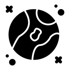 Earth glyph icon