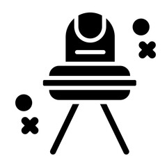 Spaceship glyph icon