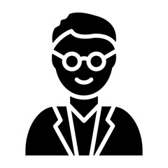 Scientist glyph icon