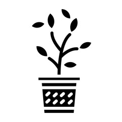 Plant glyph icon
