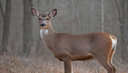 A-Deer-With-A-Watchful-Gaze-Alert-For-Predators- 2