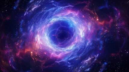 Hypnotic hyper space vortex with interstellar nebulae