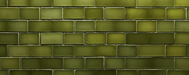 Mint Green majorelle shiny clean metro brick wall background pattern with copy space for design blank 