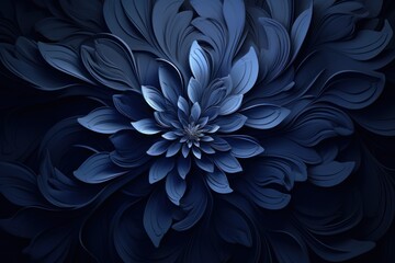Navy Blue abstract dark design majestic beautiful paper texture background 3d art