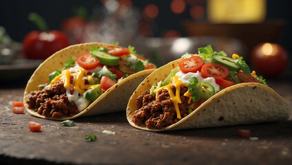 taco food with ultra high look
