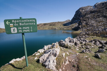 Enol Lake, Picos de Europa, National Park, Asturias, Spain