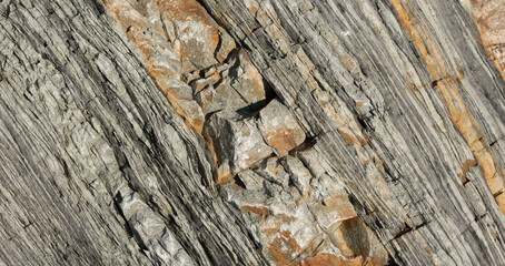 Obraz premium Rock formations with strata