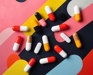 Experiment with typography and imagery to convey the message of relief and comfort that comes with using these medications