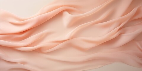 Peach soft chiffon texture background with blank copy space design photo backdrop - obrazy, fototapety, plakaty