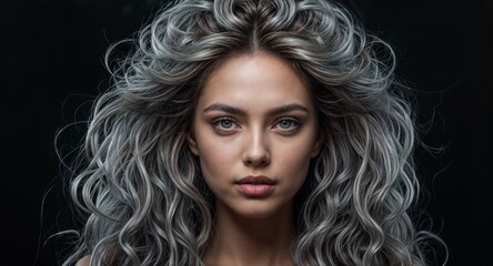 Fototapeta premium Close-up portrait of a beautiful young woman