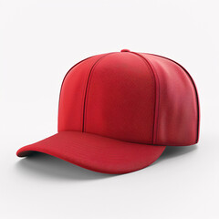 red baseball cap isolated