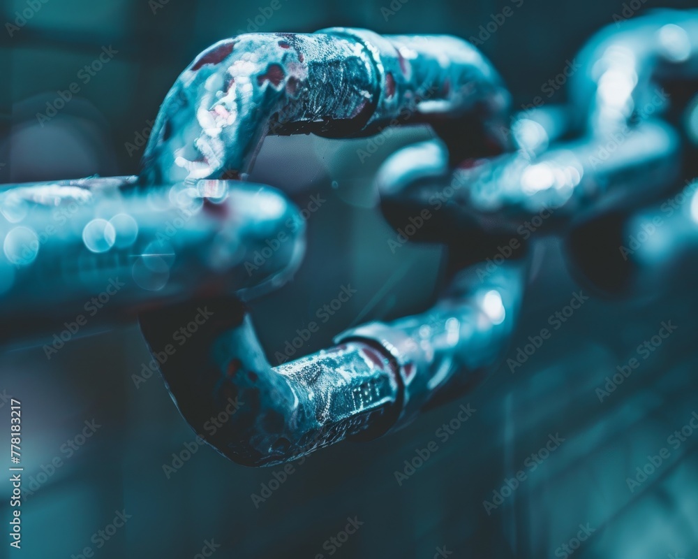 Poster zoomed-in view showcasing the secure transfer of cryptocurrency, emphasizing blockchain's safety and