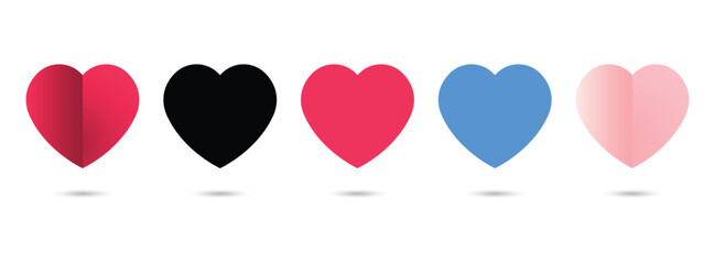 Collection of Love Heart Symbol Icons