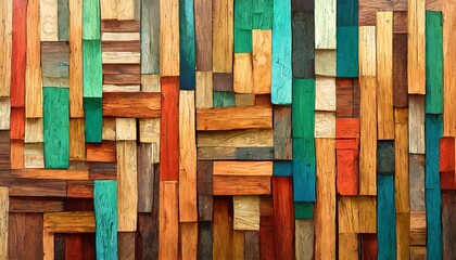 Crafted Composition: Abstract Block Stack Texture for Background