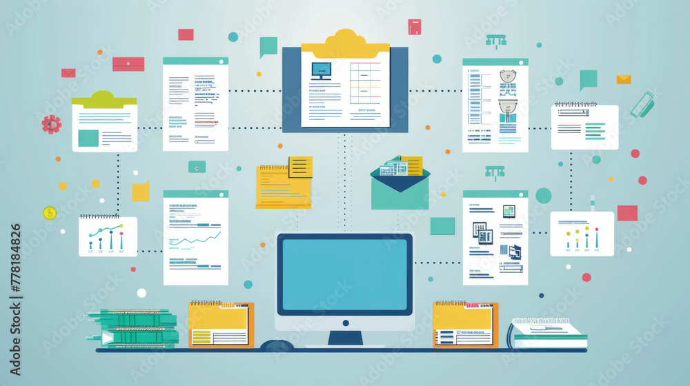 Poster document management, transition of document workflow from physical paper to digital format.