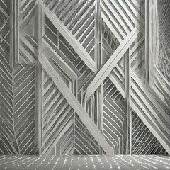 a modern and minimalist gray and white wall pattern, featuring geometric shapes or abstract lines. The pattern should evoke a sense of sophistication and simplicity, making it suitable for contemporar