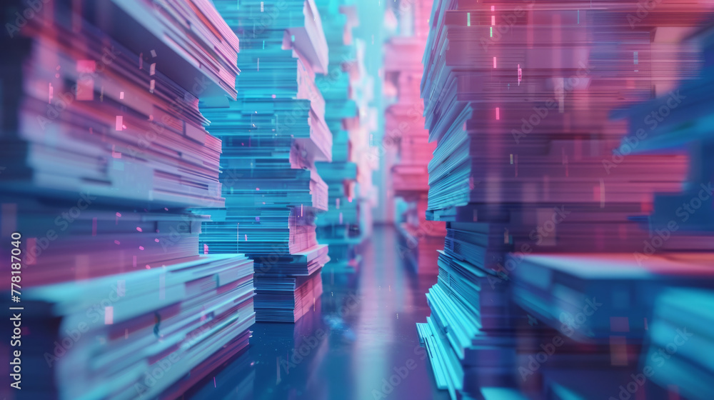 Poster document digitization, transformation from physical paperwork to digital data.