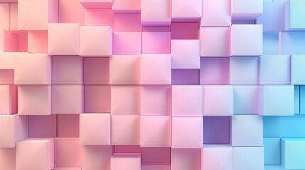 Modern Pastel Geometric Block Pattern Background