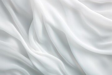 White soft chiffon texture background with blank copy space design photo backdrop  - obrazy, fototapety, plakaty