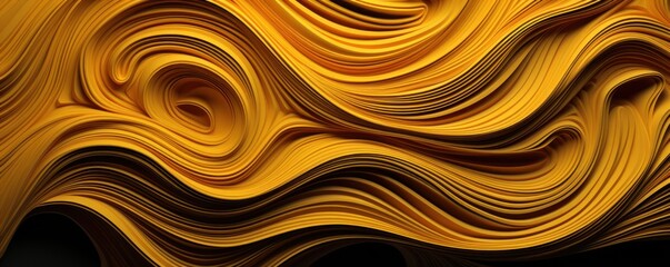 Yellow abstract dark design majestic beautiful paper texture background 3d art 