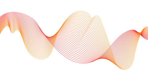 abstract background, vector illustration ,digital art , wave pattern illustration in orange and red color combination 