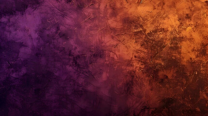 Dark orange brown purple abstract texture. Gradient. Cherry gold vintage elegant background with space for design