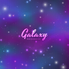 Galaxy starry background square design